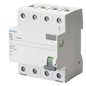 Siemens RCCB 63/300MA 4P